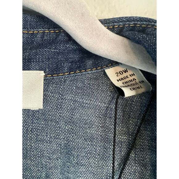 Jason Wu Womens Denim Tiered Dress Size 20W - Picture 5 of 6